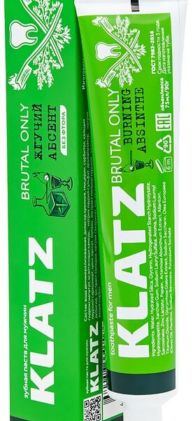 Зубная паста Klatz Brutal Only Жгучий абсент 75мл
