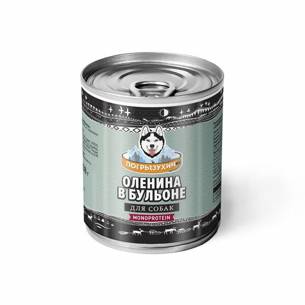 Корм Погрызухин влажный для собак Оленина в бульоне