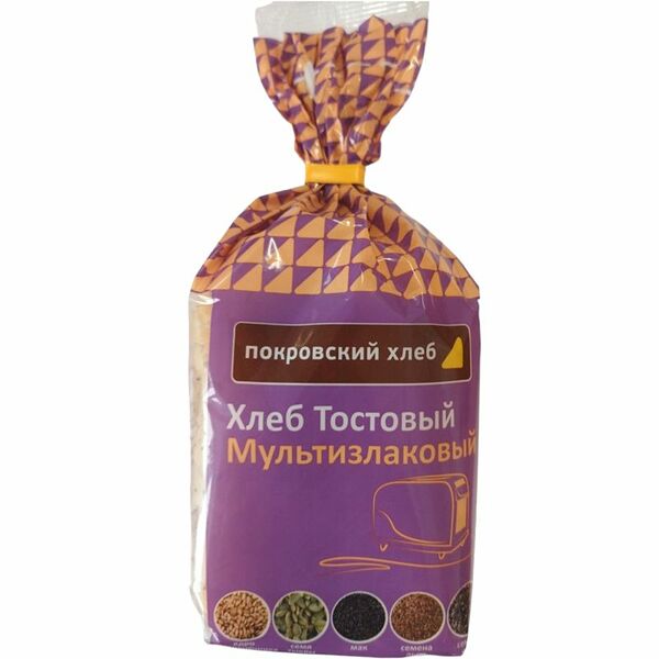 Хлеб Покровский хлеб Тостовый Мультизлаковый нарезка