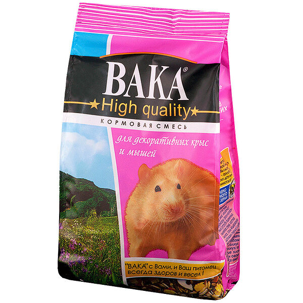 ВАКА High Quality корм для крыс и мышей Злаковое ассорти, 500г