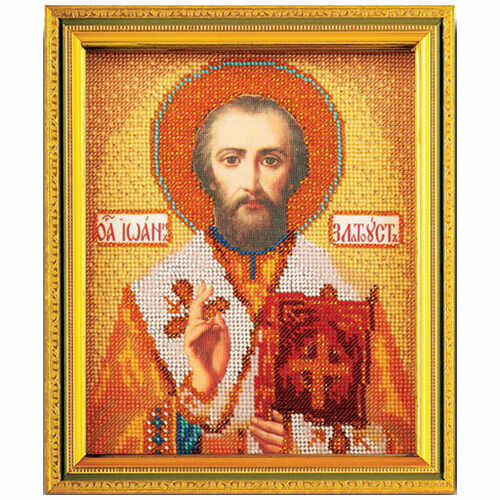 В347 Набор для вышивания бисером Кроше 'Св. Иоан Златоуст'12х14,5 см