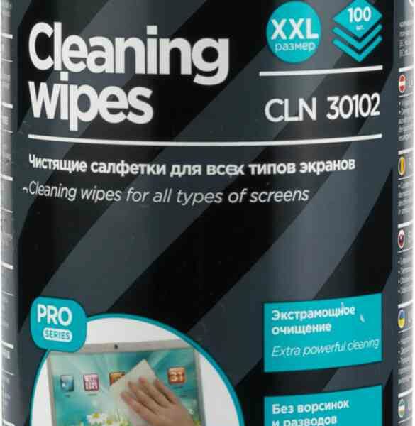 Чистящие салфетки для экрана Defender Pro CLN 30102, 100 шт.