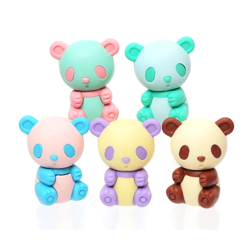 

Подарочный набор Iwako стирательных резинок панды 5 шт