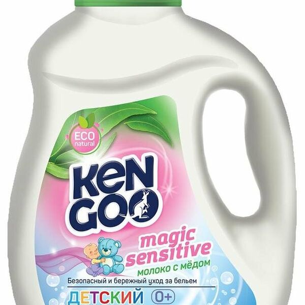 Кондиционер концентрат для стирки Kengoo Эко Молоко с мёдом для детского белья
