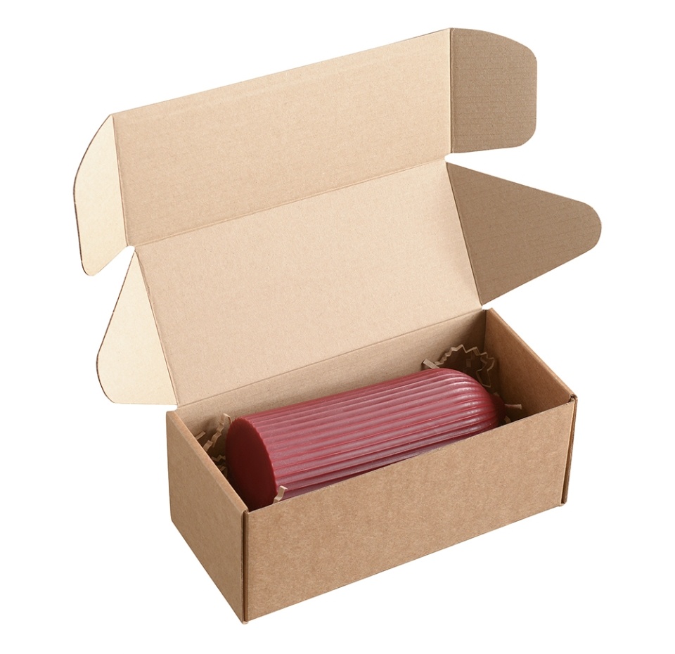 

Свеча декоративная Tkano бордового цвета из коллекции Edge 16,5см, Россия