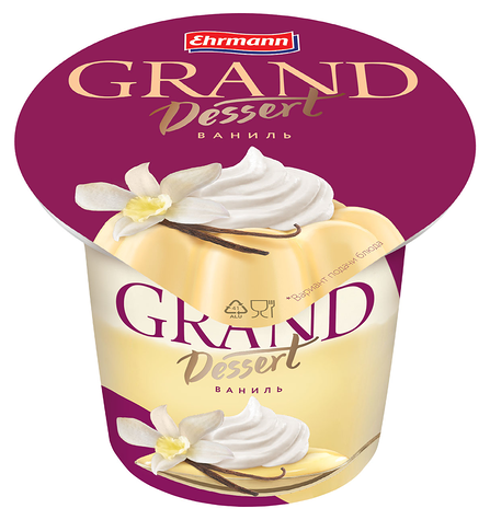 Пудинг Ehrmann Grand Dessert Ваниль 4,7%