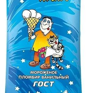 Мороженое Большой папа пломбир ванильный