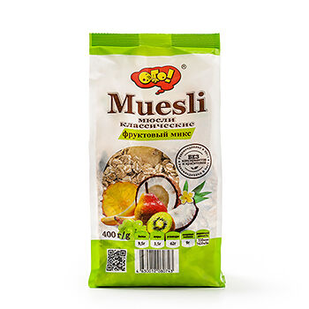 Мюсли Ого! Классические Фруктовый микс 400 г