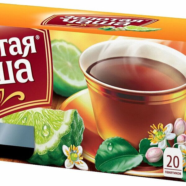 Чай Золотая Чаша Бергамот 20 пакетиков