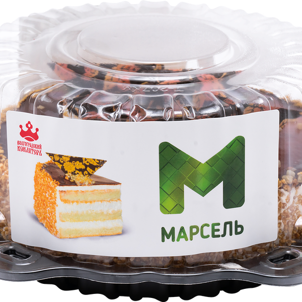 Торт бисквитный ВОЛГОГРАДСКИЙ КОНДИТЕРЪ Марсель