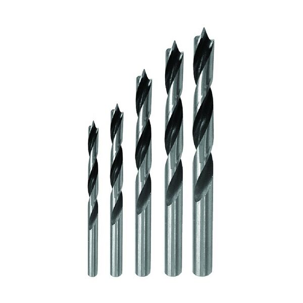 Набор сверл по дереву витых BIBER, 4-10мм