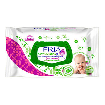 Салфетки влажные FRIA детские с закрывающейся крышкой 72шт Италия