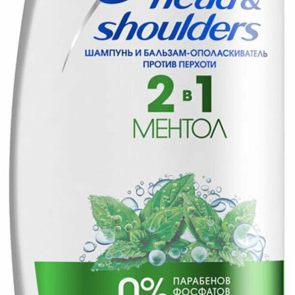 Шампунь для волос Head&Shoulders 2в1 Ментол, 400 мл