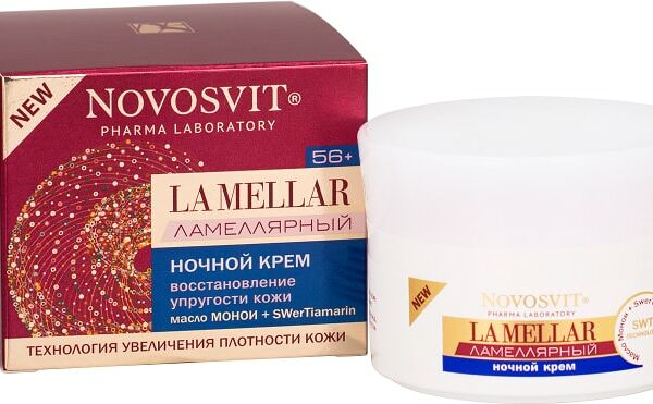 Крем для лица Novosvit La Mellar ночной ламеллярный восстановление упругости кожи 50мл