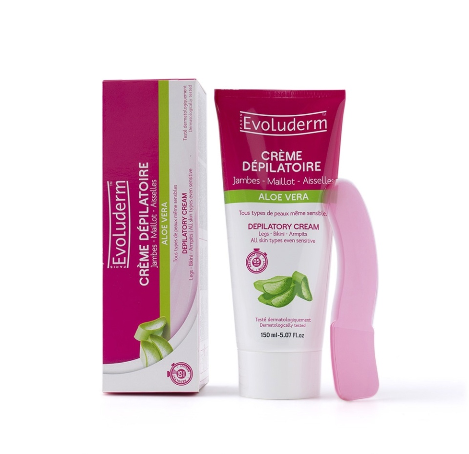 

Крем для депиляции Evoluderm с алоэ вера для всех типов кожи 150 мл