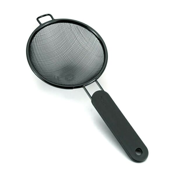 Сито с ручкой Metaltex Futura, 14 см, черный
