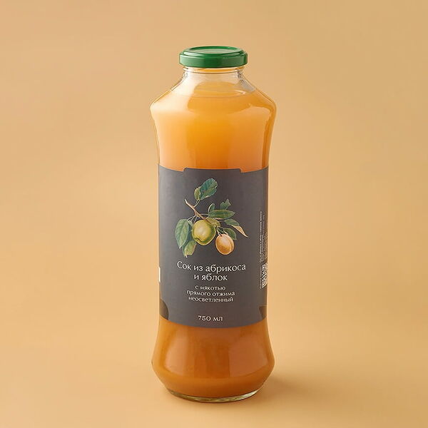 Сок из абрикоса и яблок
