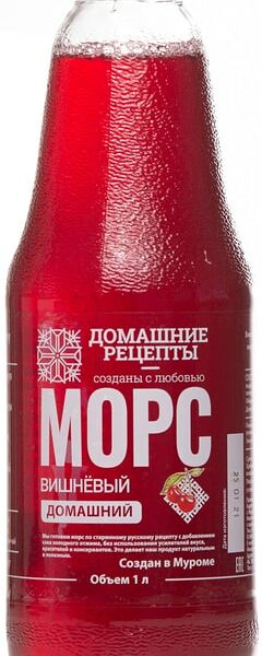 Морс Домашние рецепты вишневый 1л