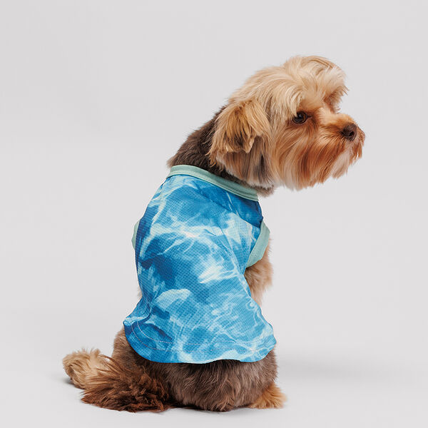 Футболка охлаждающая для собак, XS, голубая