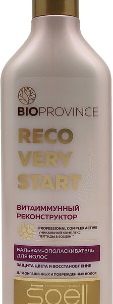 Бальзам-ополаскиватель для волос Soell BioProvince Recovery Start для окрашенных 400мл