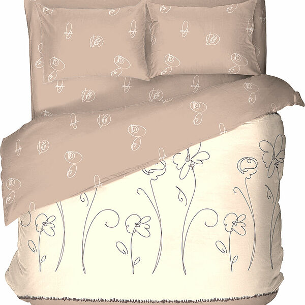 Комплект постельного белья Нордтекс Волшебная Ночь 1.5СП Фиалка Монмартра Ранфорс