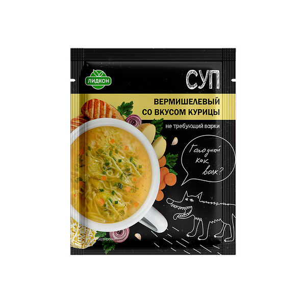 Суп вермишелевый со вкусом курицы  20 г