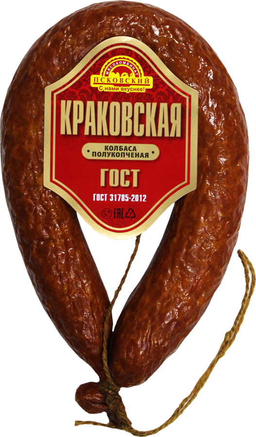 

Колбаса полукопченая МК ПСКОВСКИЙ Краковская, весовая
