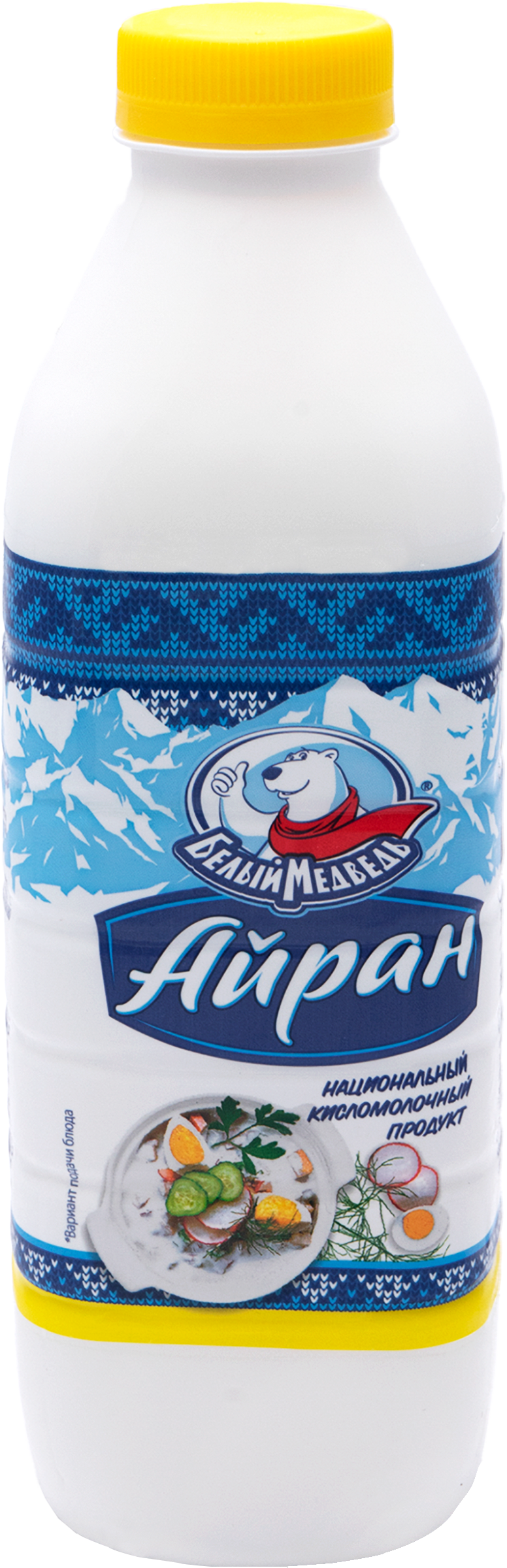 

Айран негазированный Белый Медведь 0,5%, без змж, 900 мл