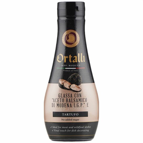 Соус бальзамический Ortalli со вкусом трюфеля на основе уксуса Modena, 250г