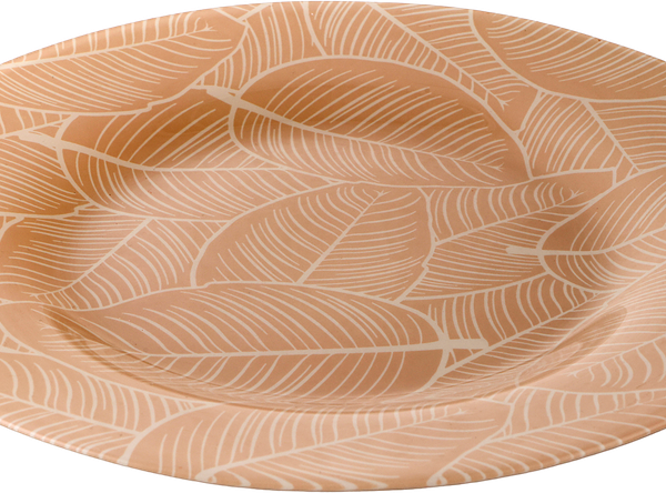 Тарелка обеденная PASABAHCE Leaves 26см стекло бежевый