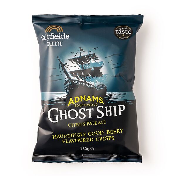 Чипсы картофельные Fairfields farm c цитрусовым пейл-элем Adnams Ghost Ship 150г, Великобритания