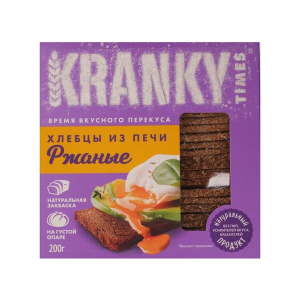 Хлебцы Kranky ржаные 200г, Россия