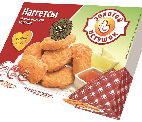 Наггетсы Золотой петушок Хрустящие 300 г