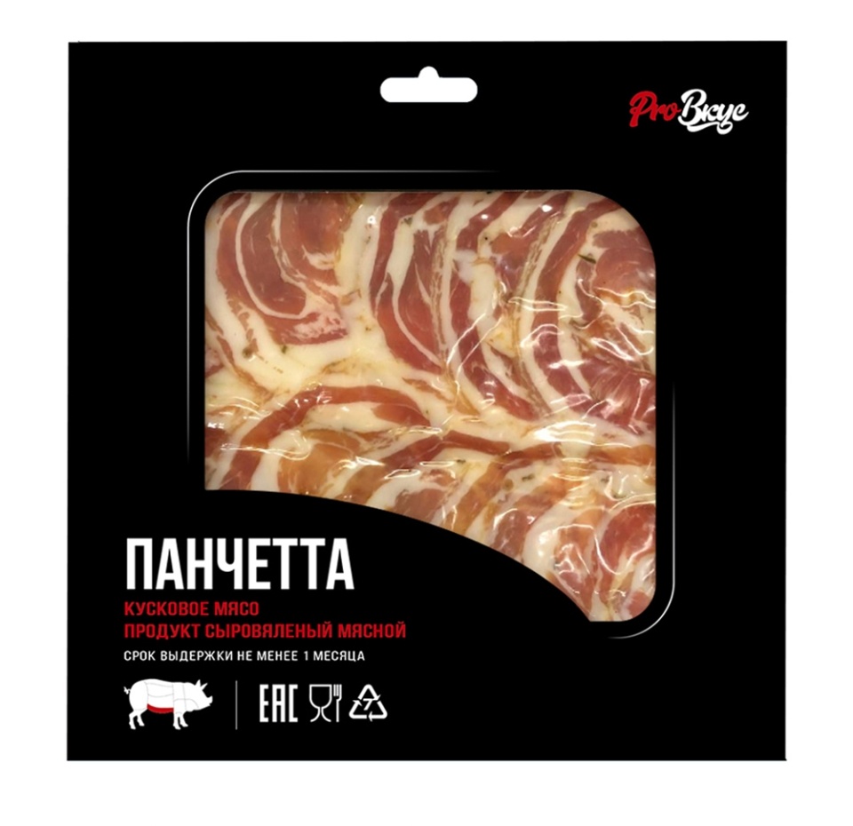

Сыровяленая грудинка ProВкус Панчетта 100г, Россия
