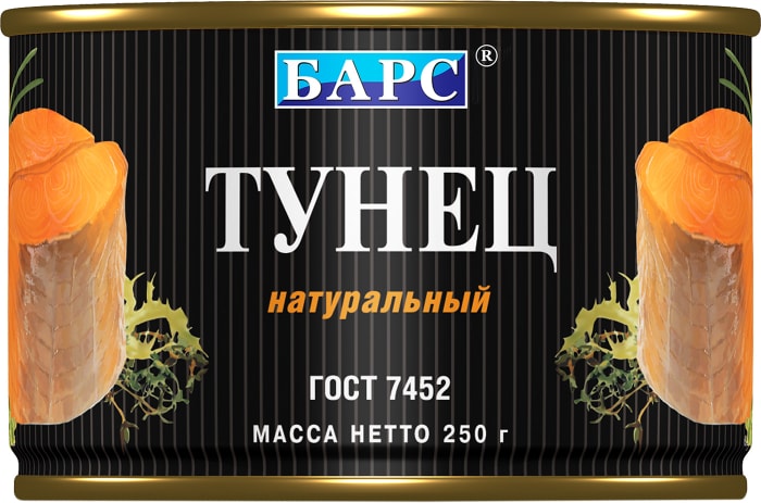 

Тунец Барс натуральный 250 г