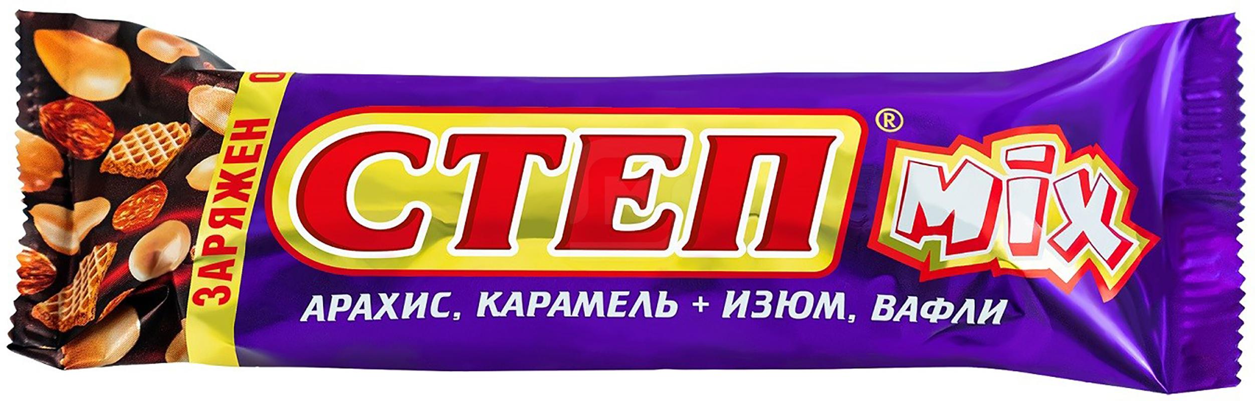

Батончик Степ Mix вафельный глазированный