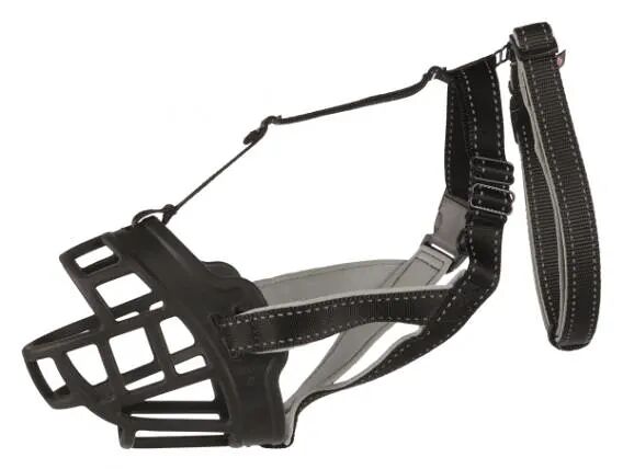 Намордник Muzzle Flex, силикон, XL, черный, размер 6