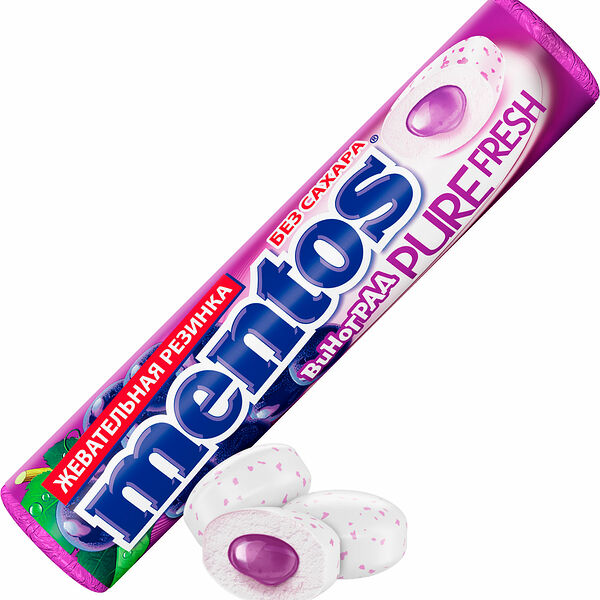 Жевательная резинка Mentos Pure Fresh Виноград 15