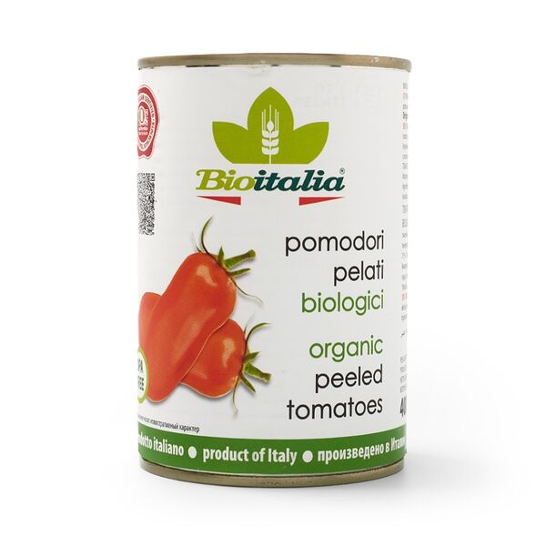 Томаты Bioitalia очищенные в собственном соку консервированные