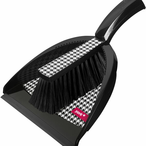 Щетка-сметка и совок c резинкой York Стайл