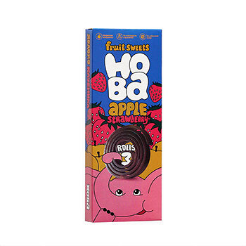 Пастила Hoba фруктово-ягодная Яблоко-Клубника 30 г