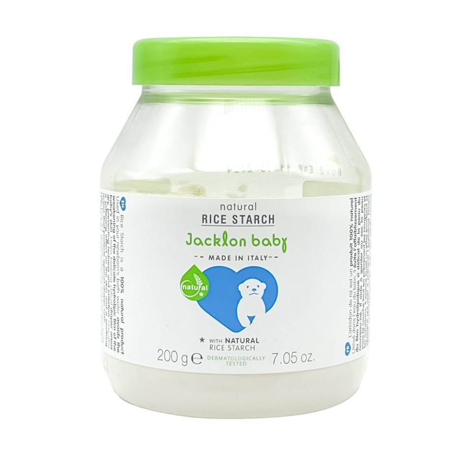

Рисовый крахмал для купания детей, Jacklon Вaby, 200 г, Италия