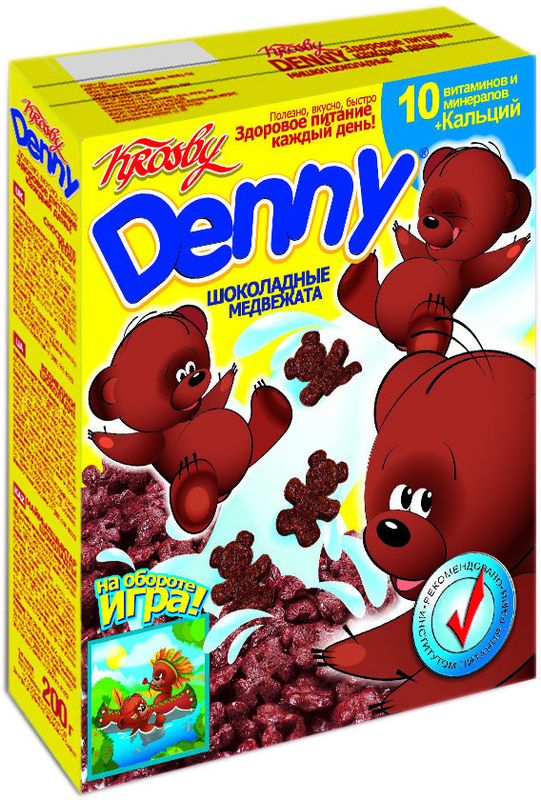 

Готовый завтрак Krosby Denny Шоколадные медвежата 200 г