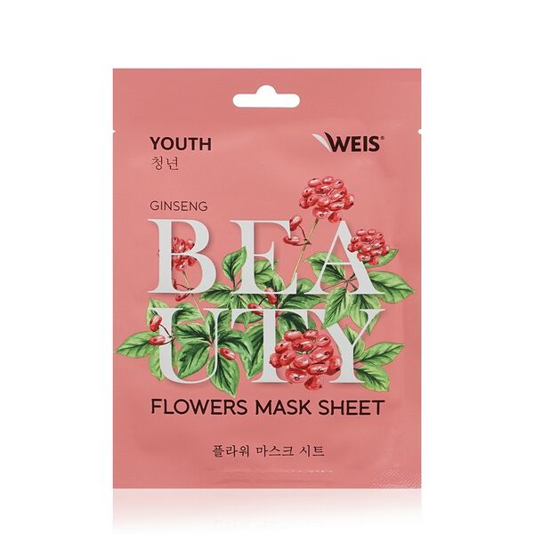Маска для лица WEIS Beauty Flowers Youth с экстрактом женьшеня 23г