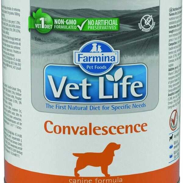 Корм для собак FARMINA Vet Life Convalescence в период выздоровления паштет куриный , 300г