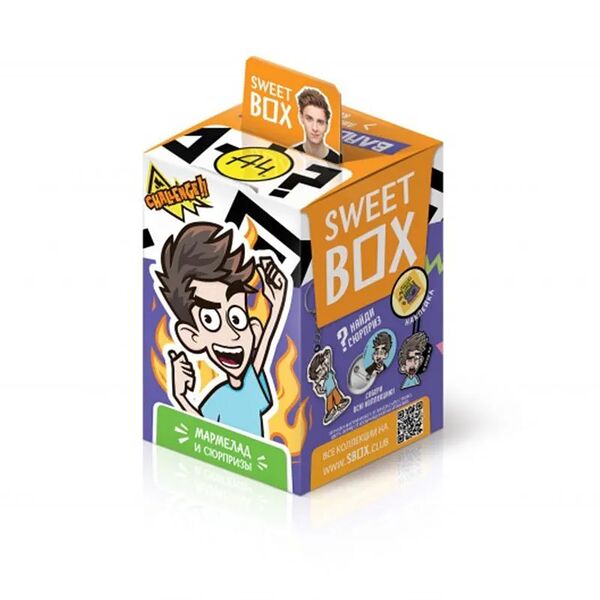 Мармелад Sweet Box Влад А4 фруктовый жевательный с подарком 10 г