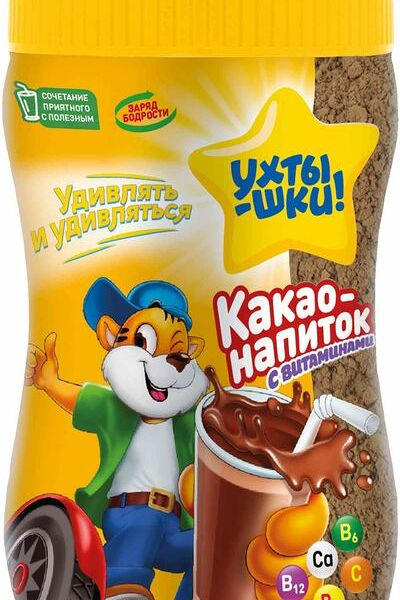 Какао-напиток Ухтышки растворимый с витаминами 300г