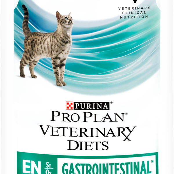 Корм консервированный для кошек Purina Pro Plan Veterinary Diets EN St/Ox Gastrointestinal с лососем, при расстройствах пищеварения, 85 г