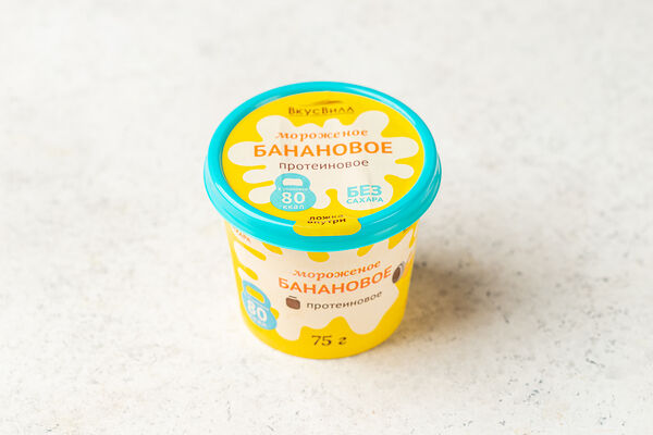 Мороженое протеином банан без сахара