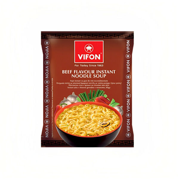 Лапша б/п пшеничная со вкусом говядины VIFON, 60 г